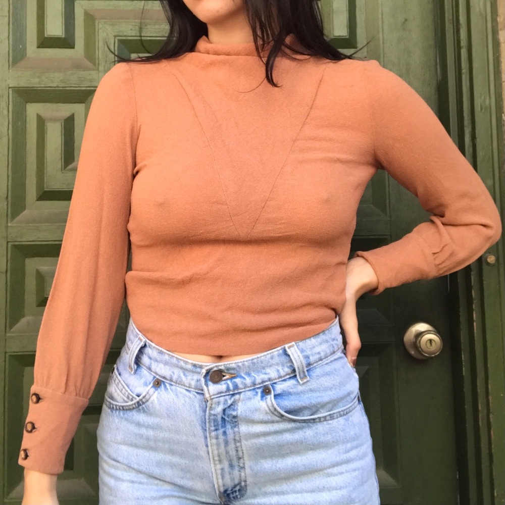 vintage 70s/80s geometrical blouse 🌚 handmade